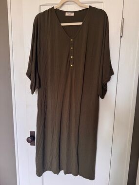 Dwell and Slumber Olive Caftan